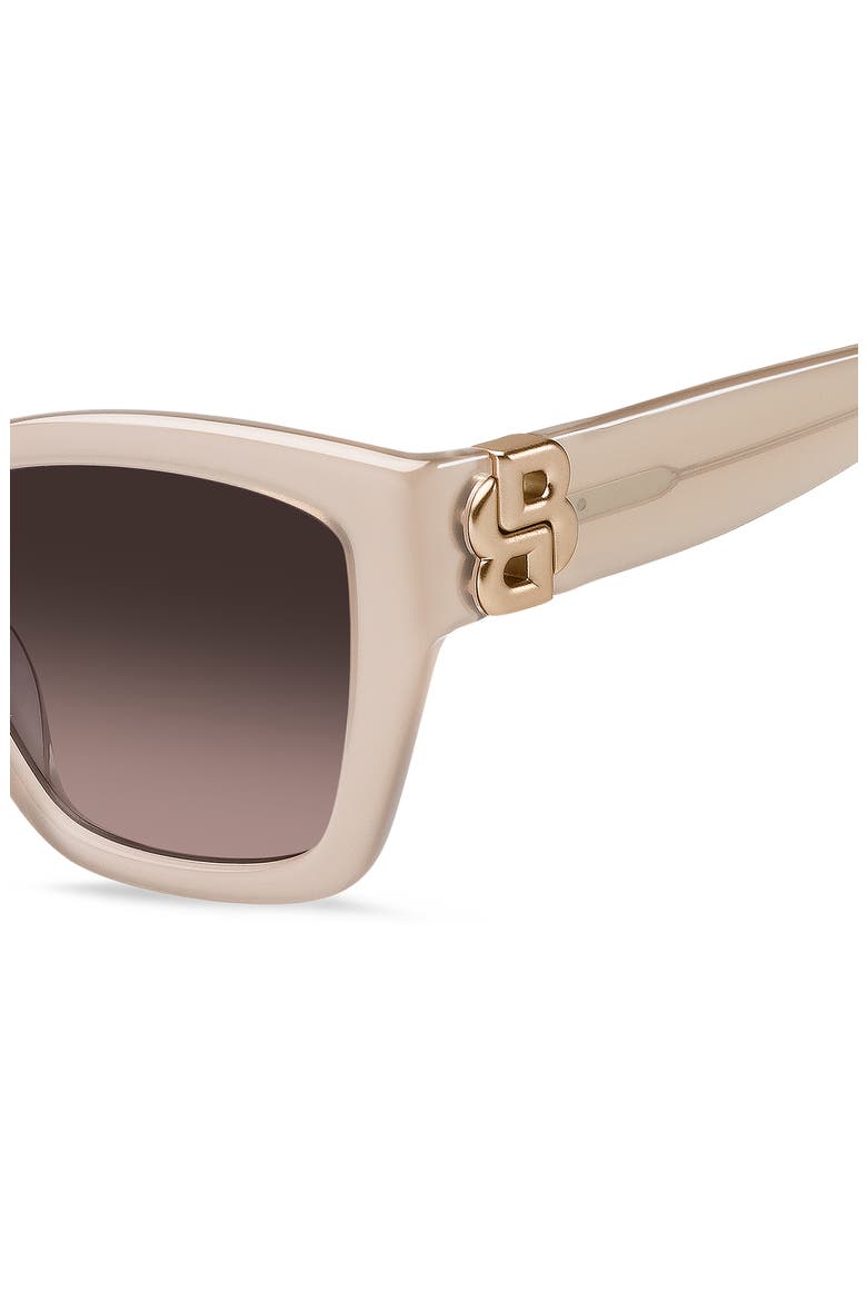 54mm Sunglasses, Alternate, color, NUDE/ BROWN SF