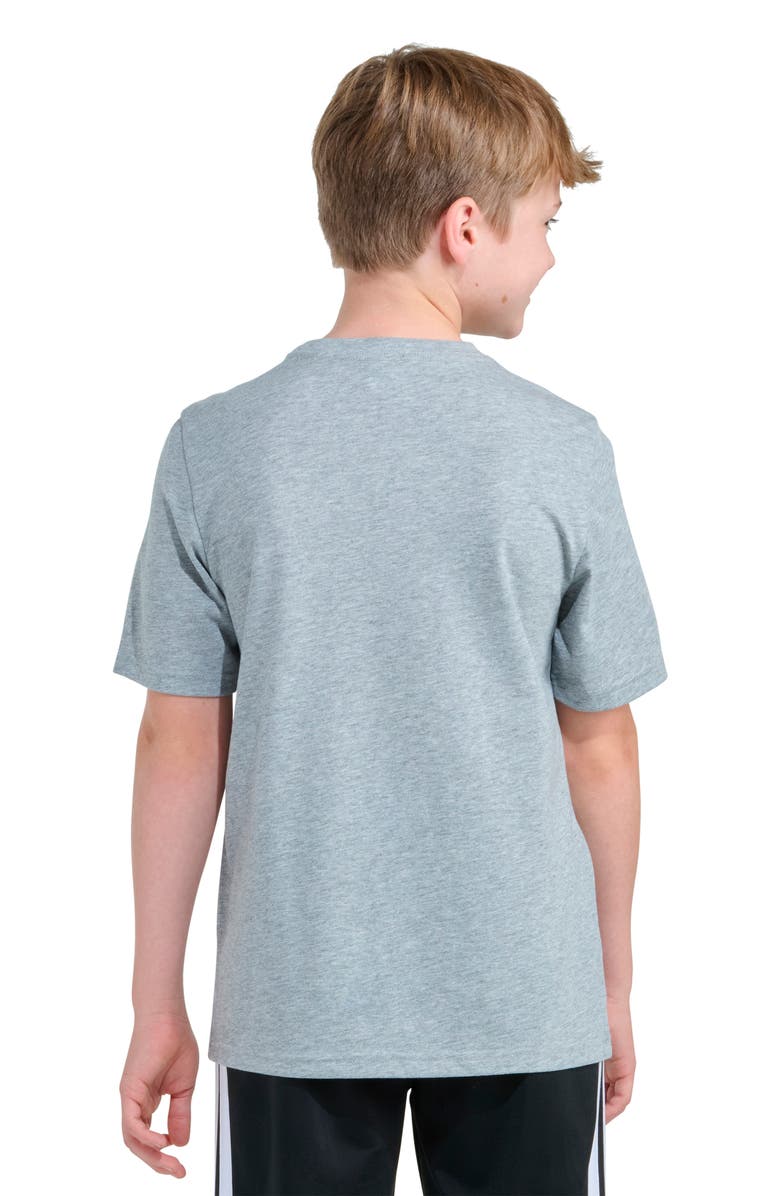 adidas Kids' Basketball Doodle Graphic T-Shirt, Alternate, color, Grey Heather