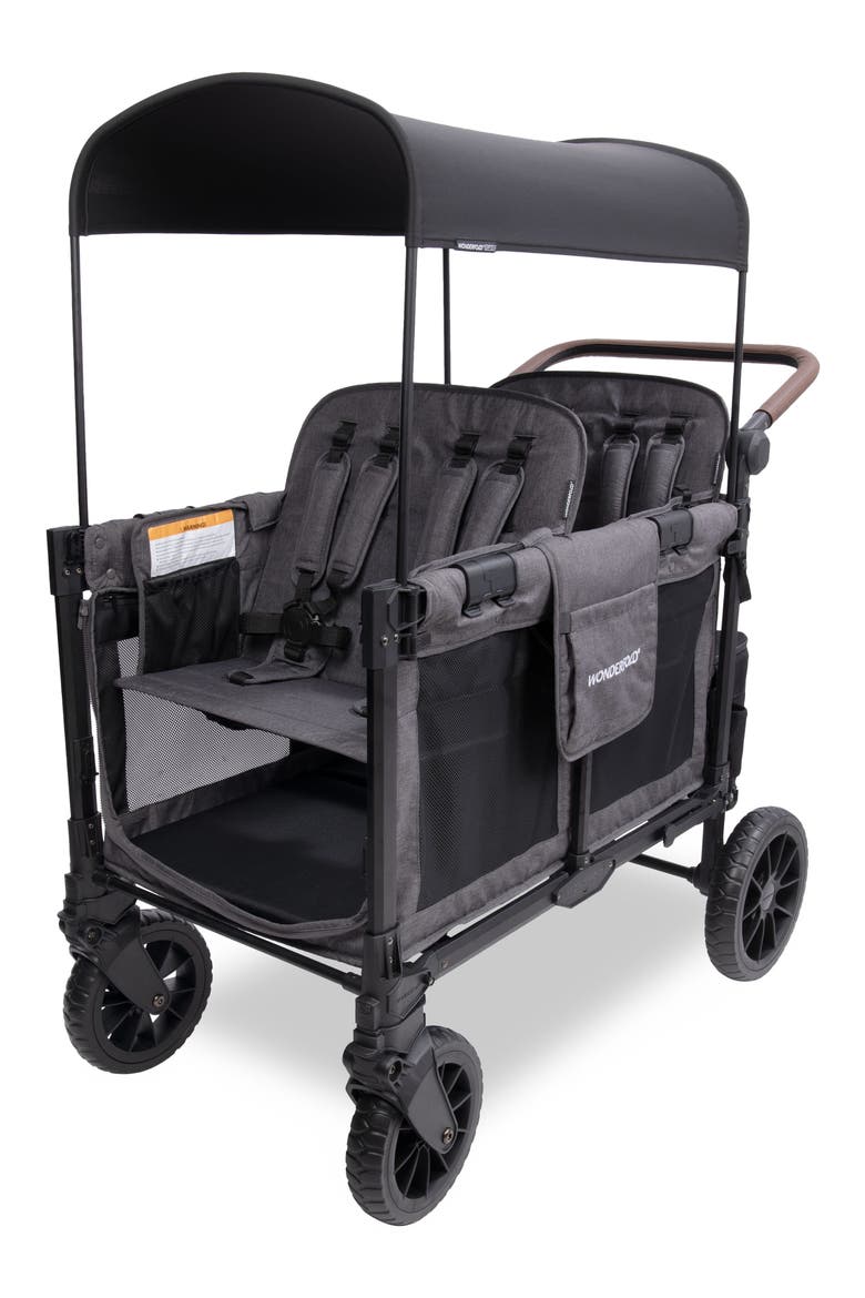 W4 Luxe Pro 4-Passenger Multifunctional Stroller Wagon, Alternate, color, GRAY