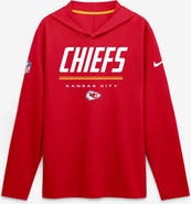 Nike Men's Nike Red Kansas City Chiefs Big & Tall Sideline Game On Lightweight Hooded Long Sleeve Dri-FIT Top