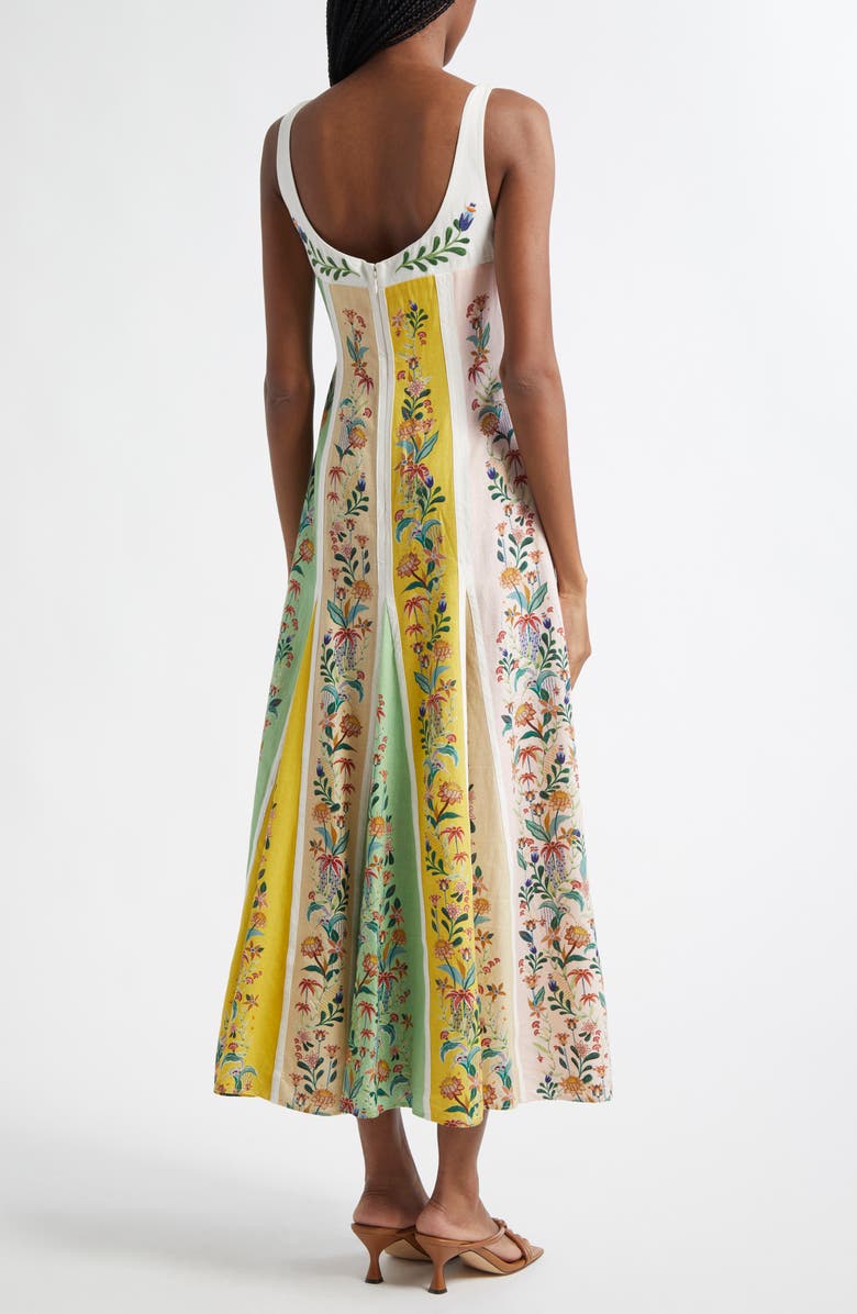 Delicate Floral Stripe Sundress