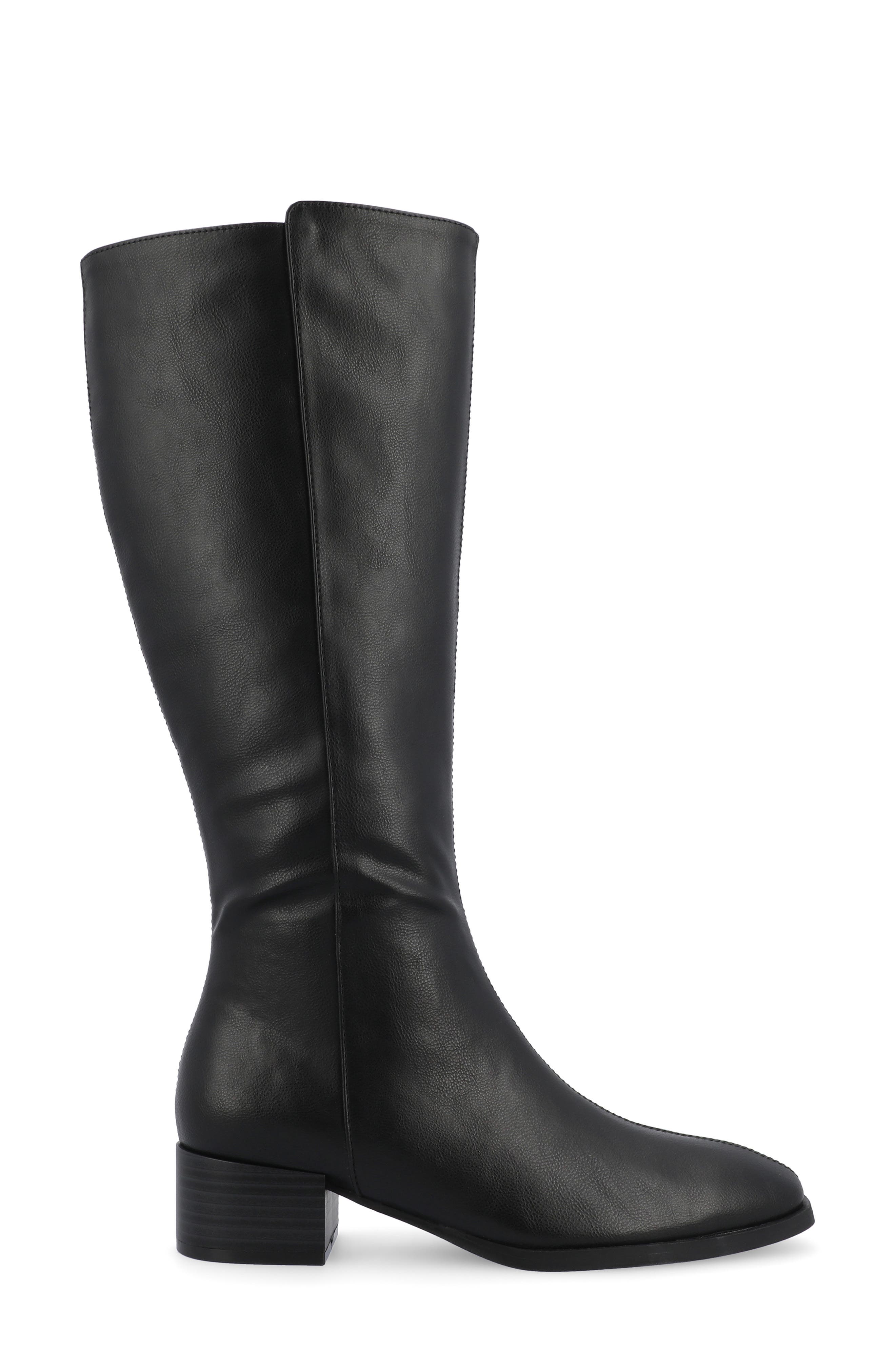 Journee Collection Devri Tall Boots, Alternate, color, Black