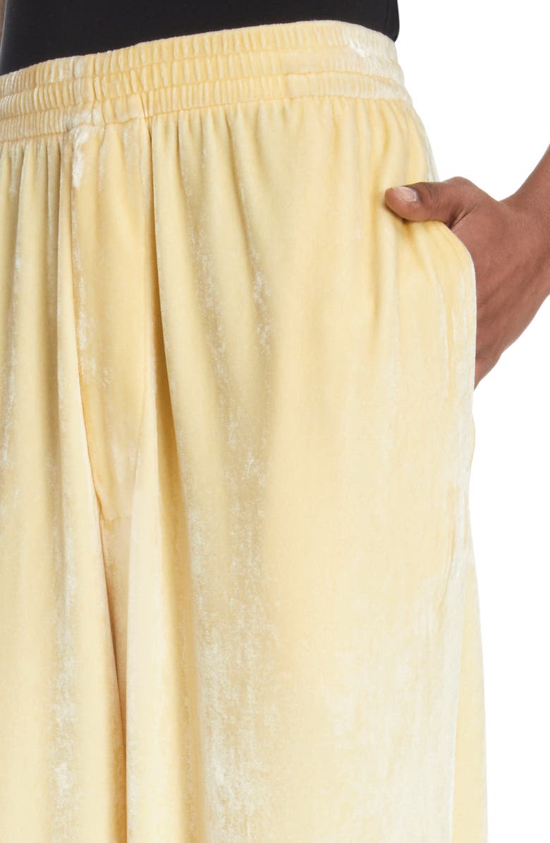 Balenciaga Velour Track Pants, Alternate, color, 