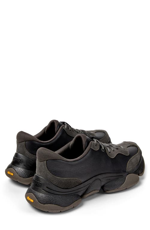 Camper Karst 2 Leather Suede Sneakers In Black