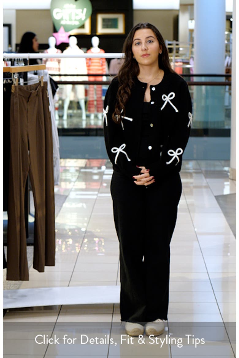 Francesca Intarsia Bow Cardigan video