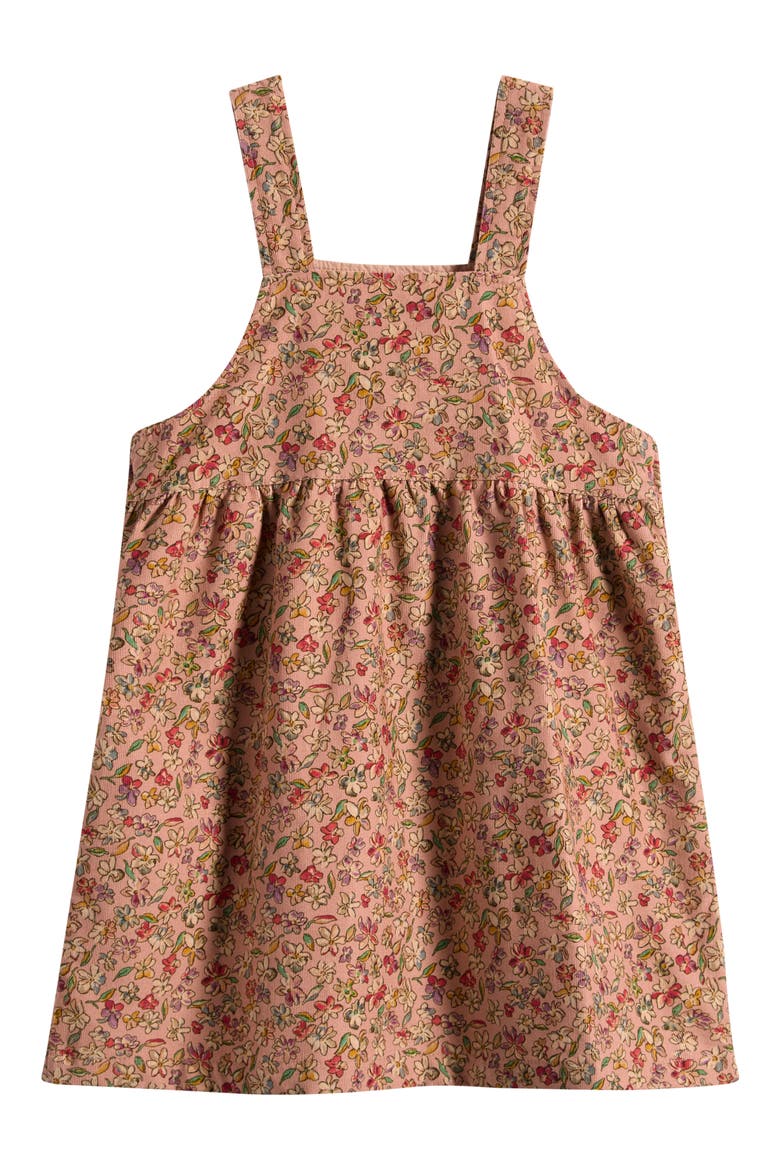 Kids' Floral Cotton Corduroy Jumper, Alternate, color, PINK
