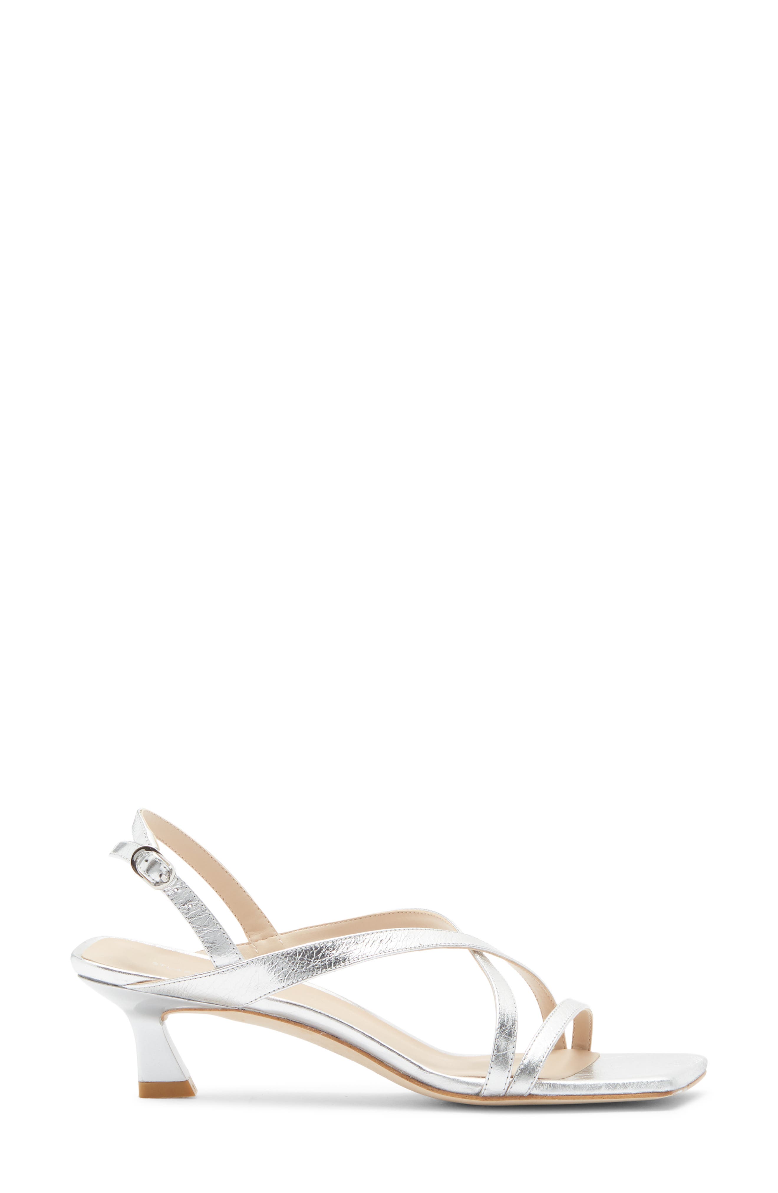 Oasis 50 Slingback Sandal, Alternate, color, SILVER/ BEIGE