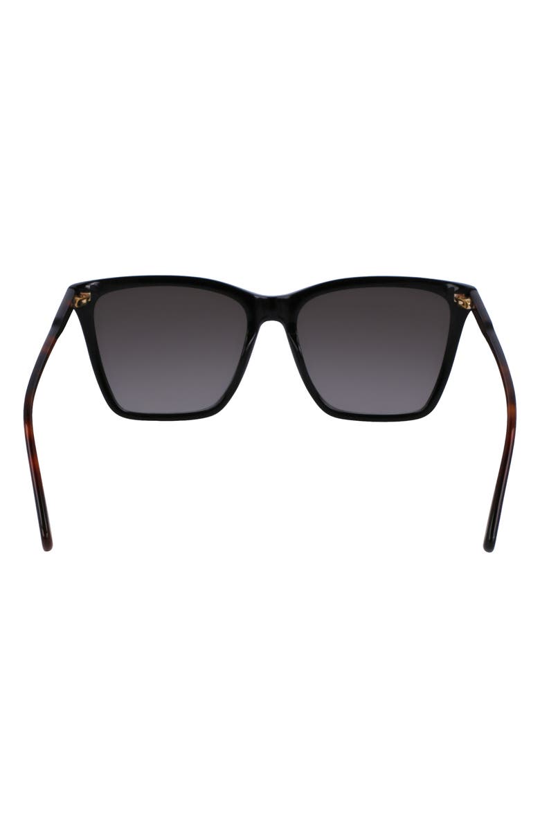 Longchamp Le Pliage 56mm Gradient Rectangular Sunglasses, Alternate, color, 