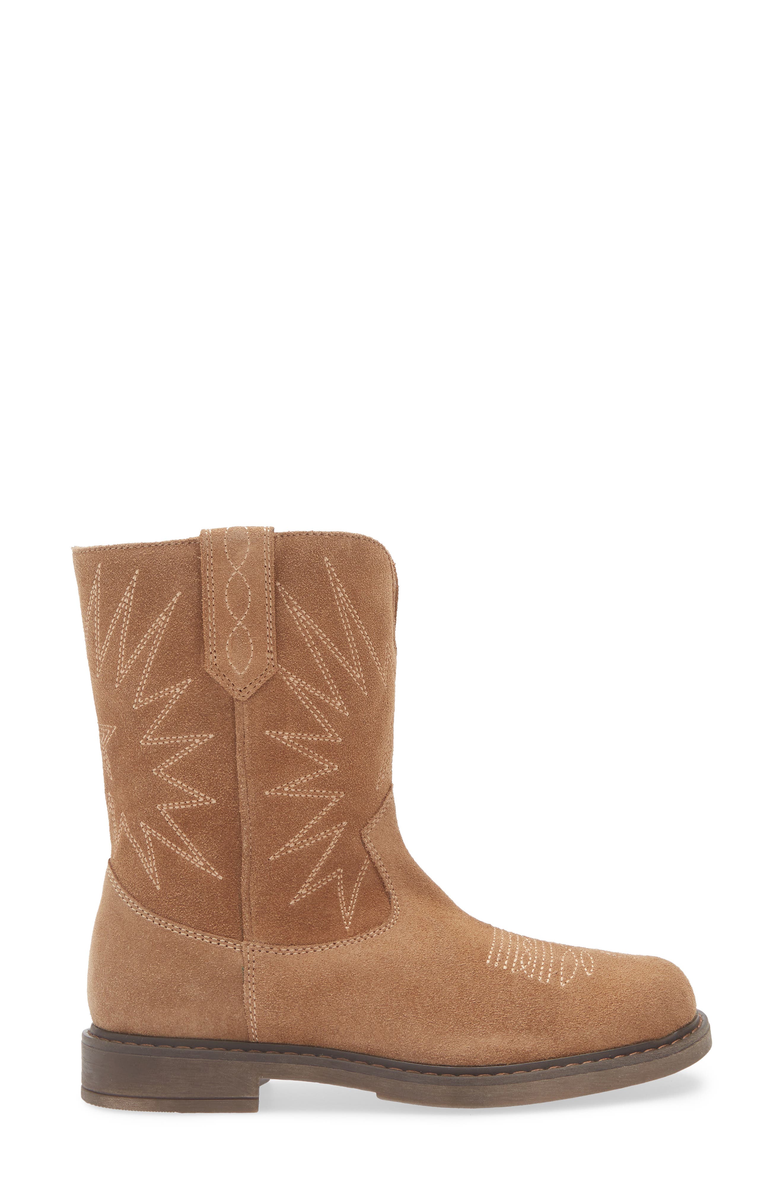 Golden Goose Kids' Wish Star Biker Boot, Alternate, color, Light Brown