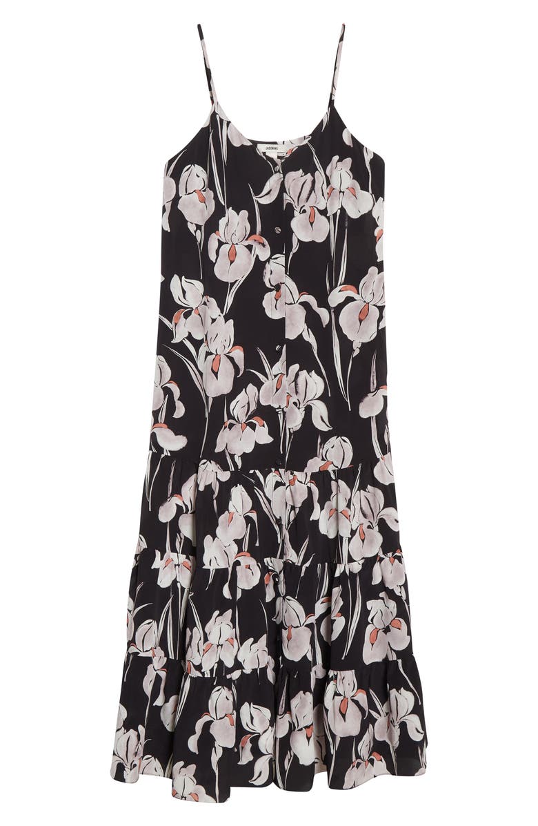 JASON WU Iris Print Silk Dress, Alternate, color,