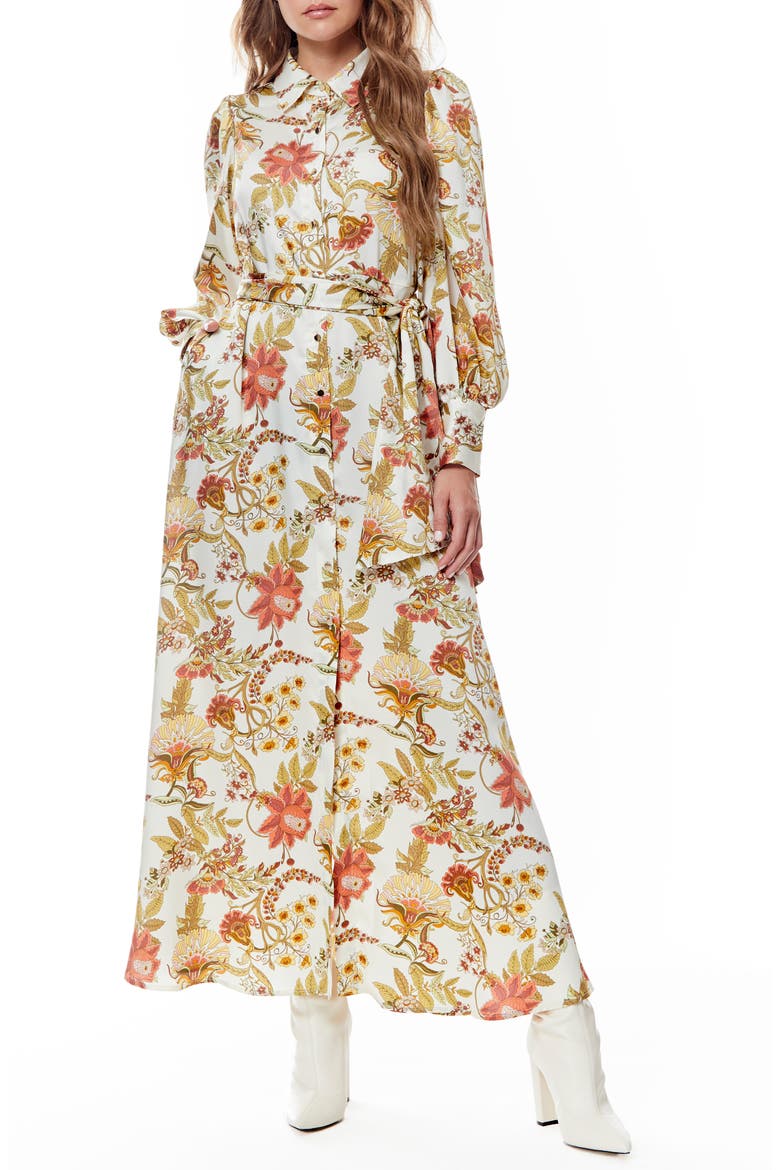 Rebel Twill Maxi Dress, Main, color, SPRING FOREST