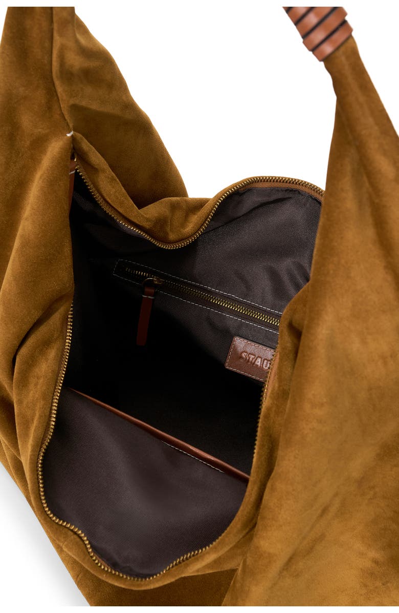 STAUD Ronnie Suede Hobo Bag, Alternate, color,