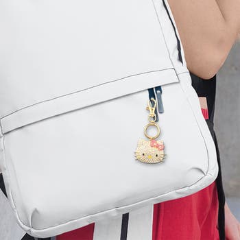 Pave Hello Kitty Face 3D Bling Keychain
