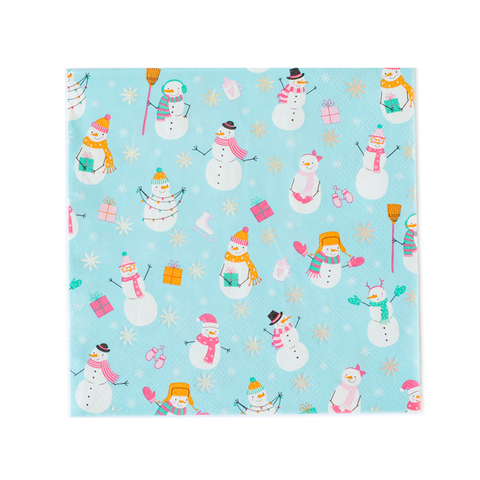 Blizzard Buddies Winter Themed Large Napkins