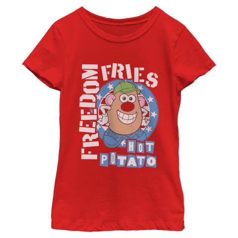 Girl's Mr. Potato Head Freedom Fries  Graphic T-Shirt