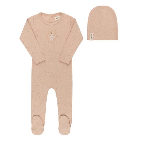 Speckled Bunny Collection -  Footie + Beanie