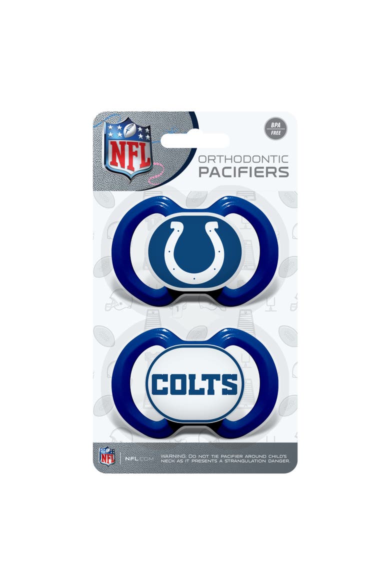 Indianapolis Colts Pacifier 2-Pack, Alternate, color, Multicolor