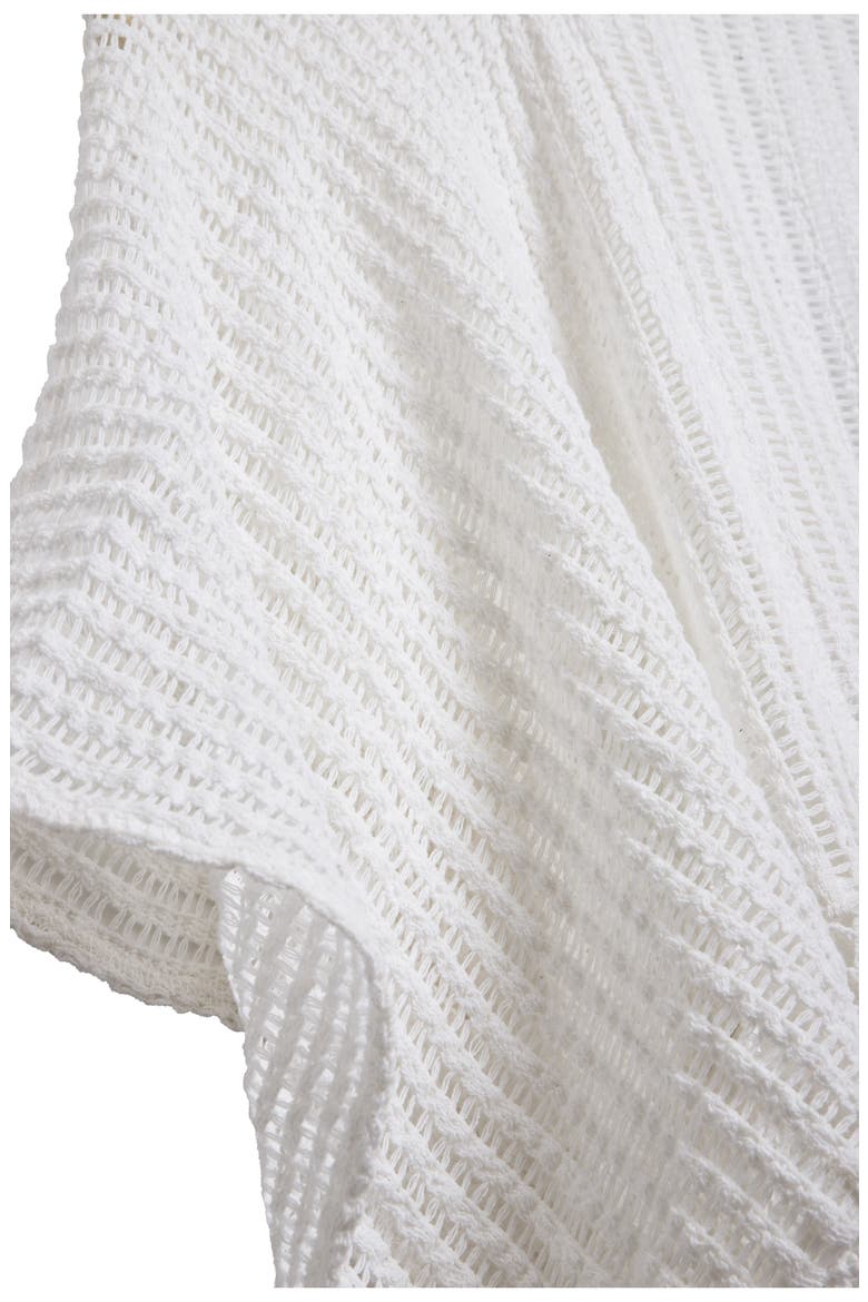 Open Knit Cover-Up, Alternate, color, WHITE