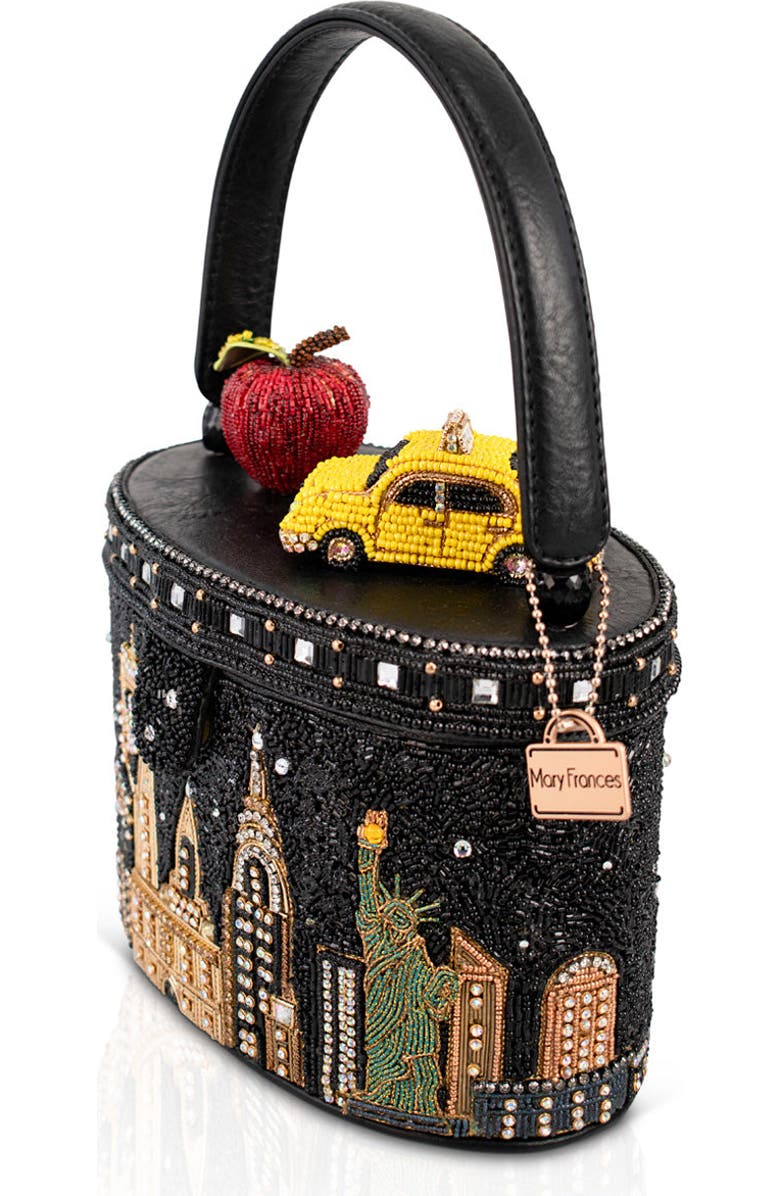 Mary Frances Accessories City Lights Top Handle Handbag, Alternate, color, Black
