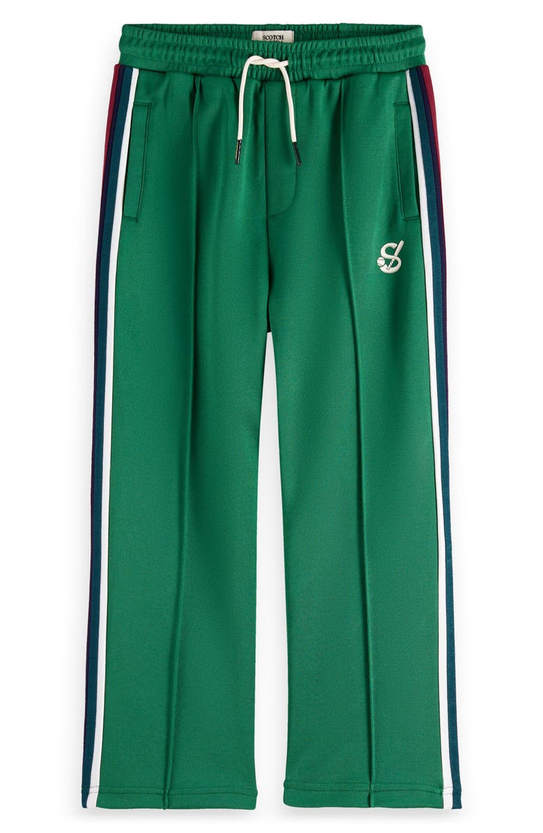 Scotch & Soda Kids' Straight Fit Tricot Track Pants, Main, color, Bright Green