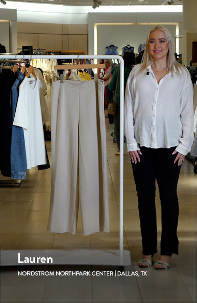 High Waist Wide Leg Pants, sales video thumbnail