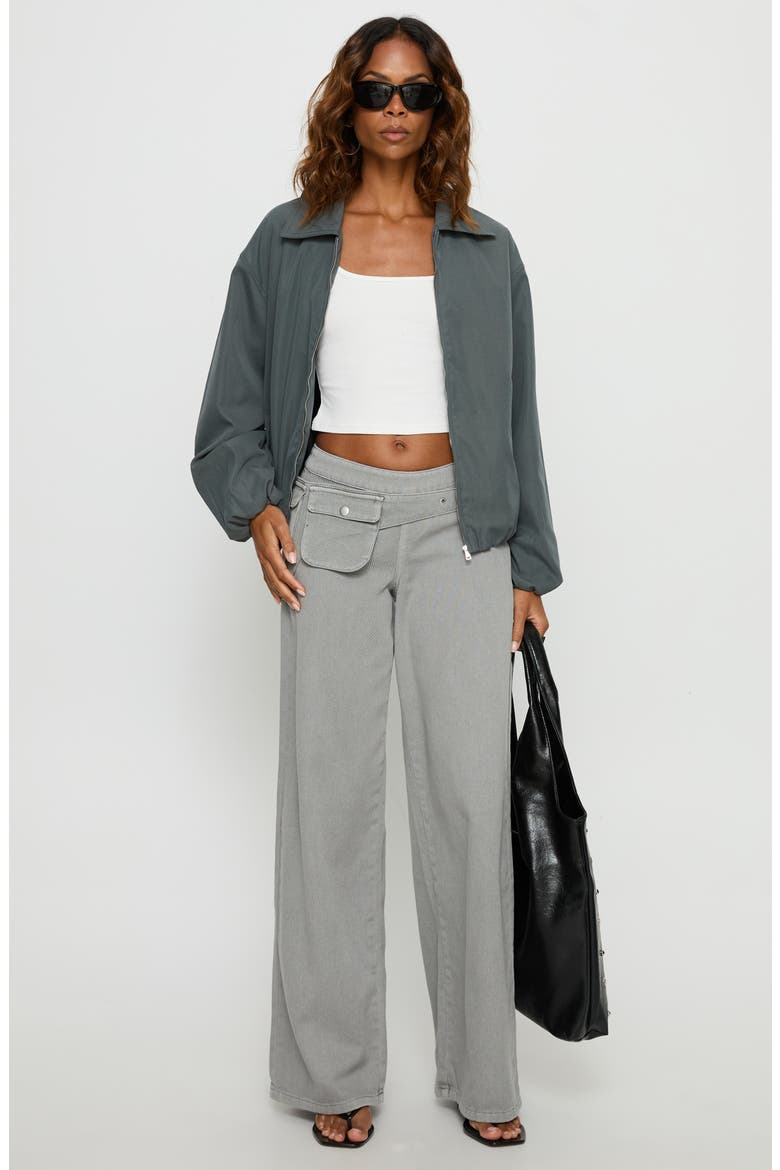 Donetta Oversized Collared Jacket, Alternate, color, GREY
