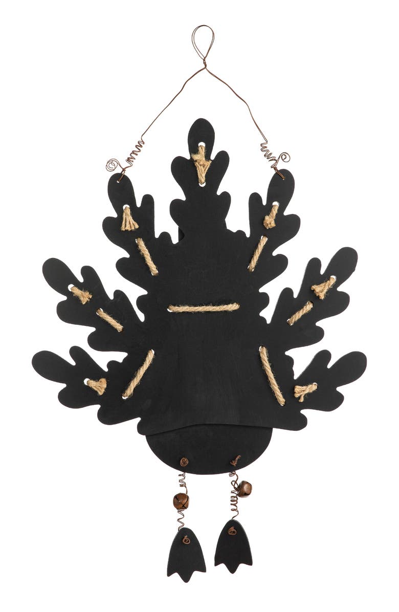 Glitzhome Burlap Wooden Turkey Wall Decor, Alternate, color, 