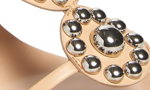 Jeffrey Campbell Renfri T-strap Sandal In Beige Silver