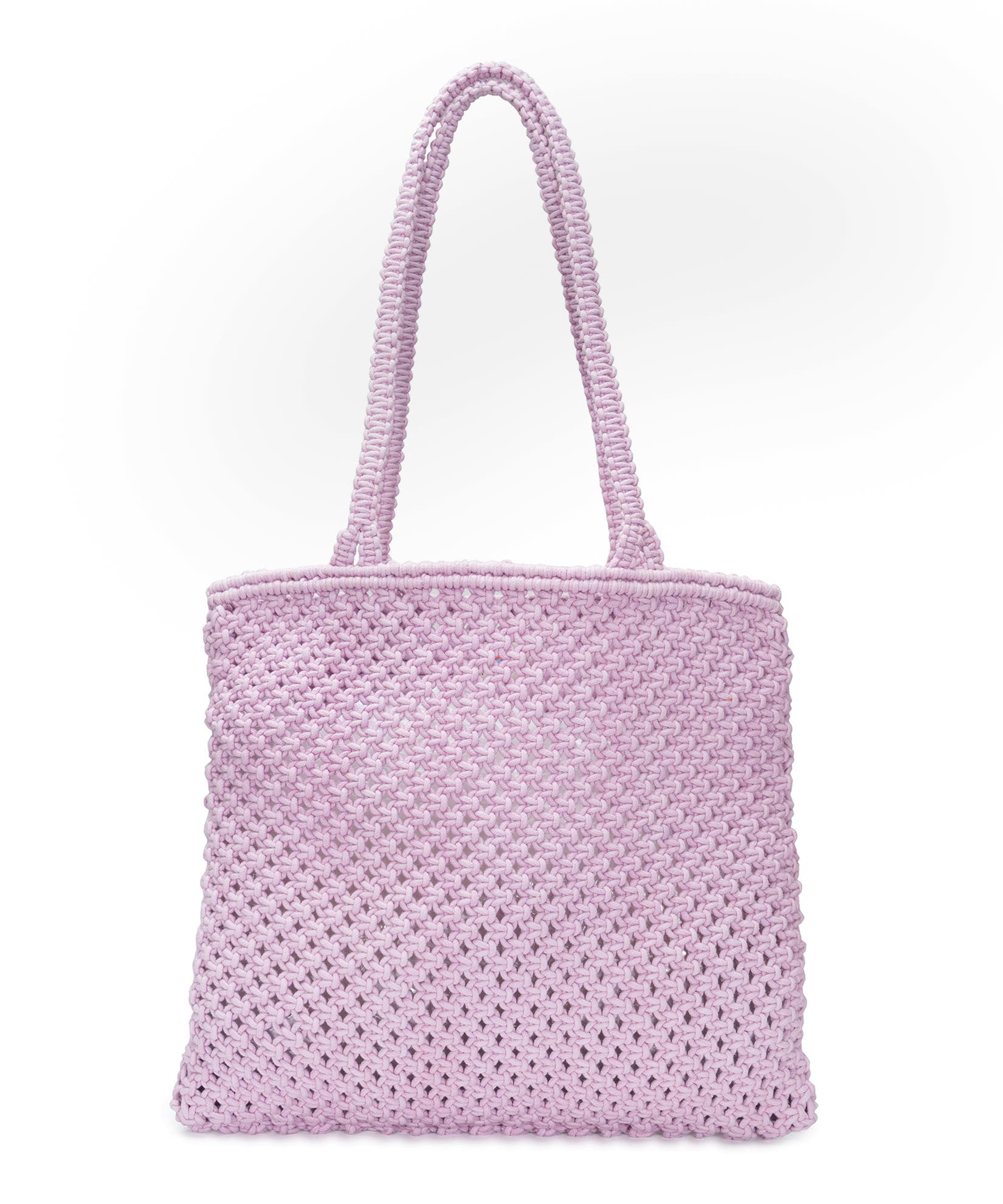sunwashed macrame shopper, Alternate, color, Lavender Frost