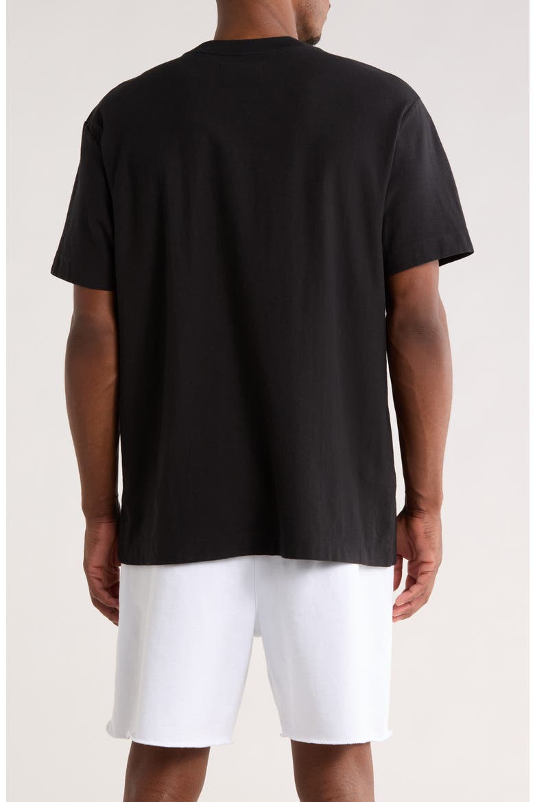 Embellished Cotton Graphic T-Shirt, Alternate, color, BLACK