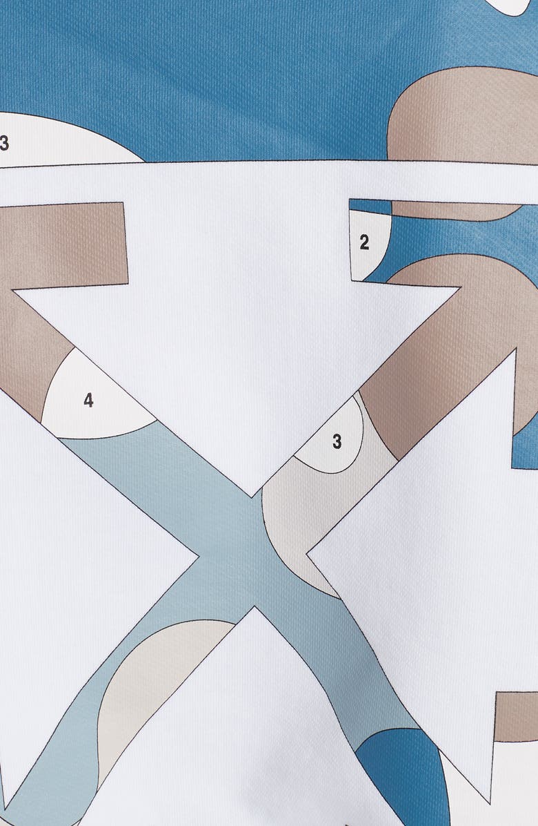 Off-White Puzzle Arrow Logo Cotton Sweatshirt, Alternate, color, 