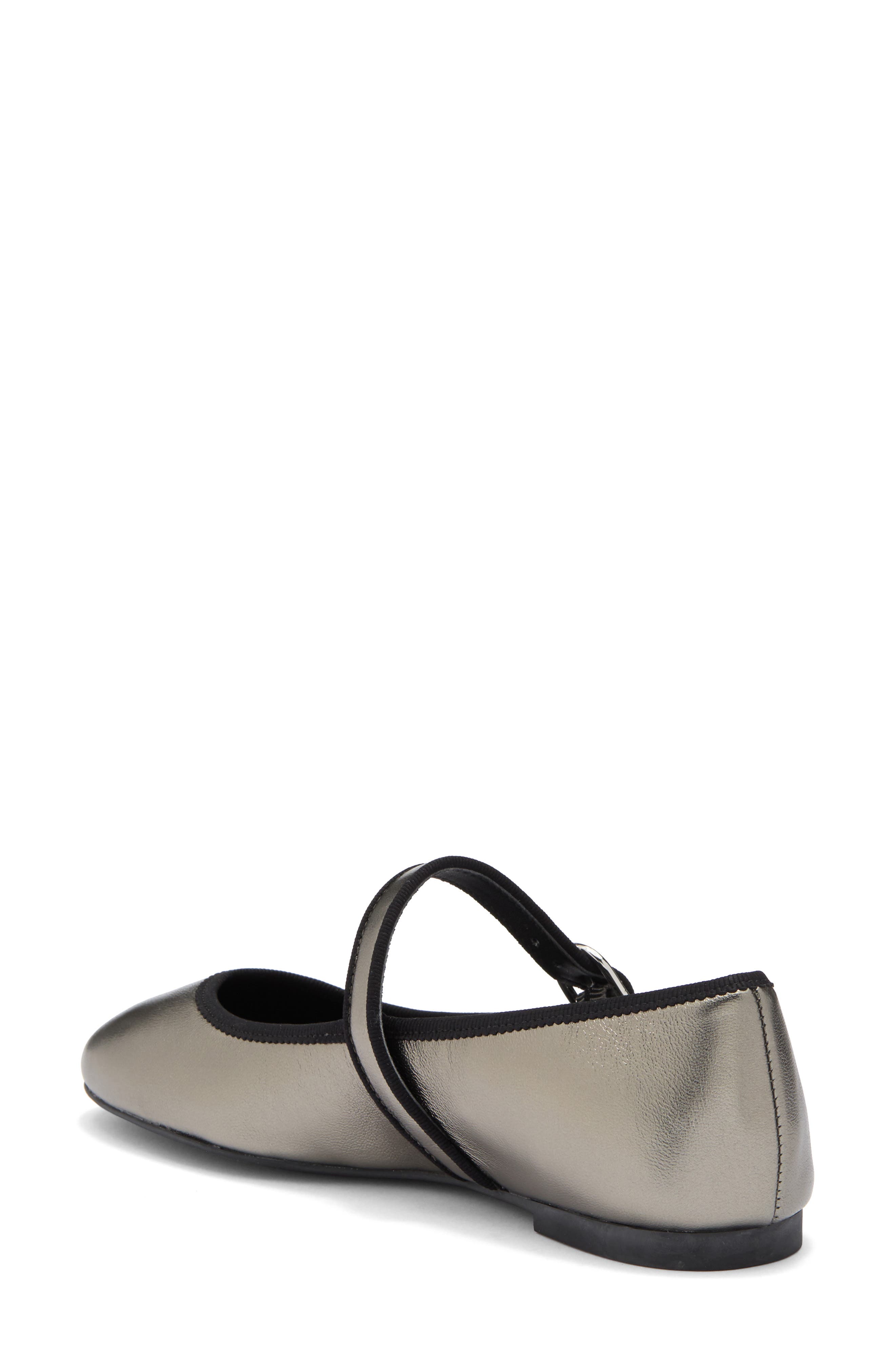 Stuart Weitzman Alice Mary Jane Flat, Alternate, color, Gunmetal
