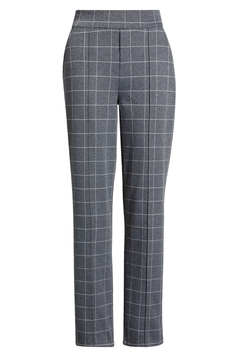 Pintuck Slim Fit Pull-On Pants, Alternate, color, GREY