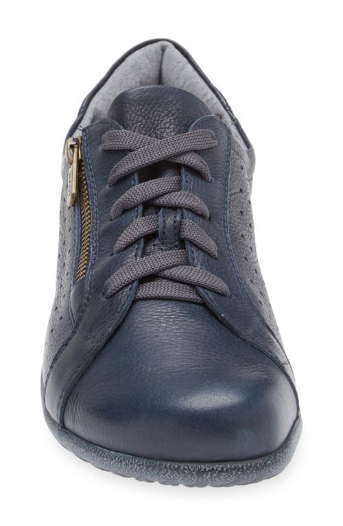 Naot Moko Zip Sneaker In Soft Ink/bark Nubuck