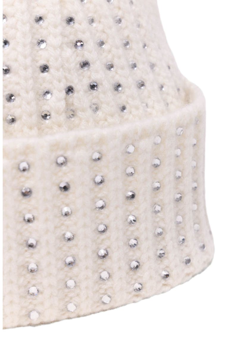 Wool and rhinestone hat, Alternate, color, Ecru