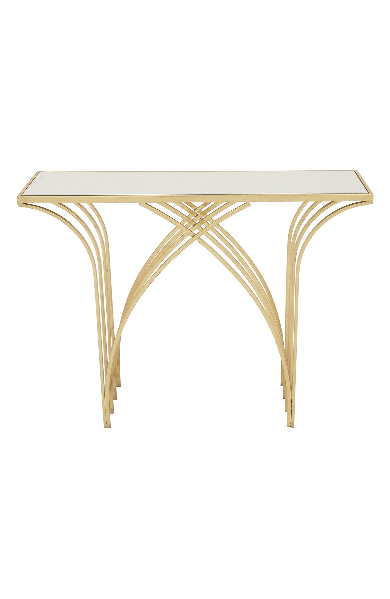 WILLOW ROW Gold Modern Metal Console Table | Nordstromrack