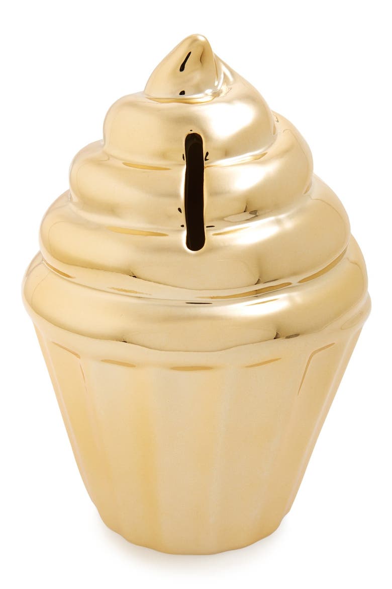 Cupcake Money Bank, Main, color, METALLIC GOLD