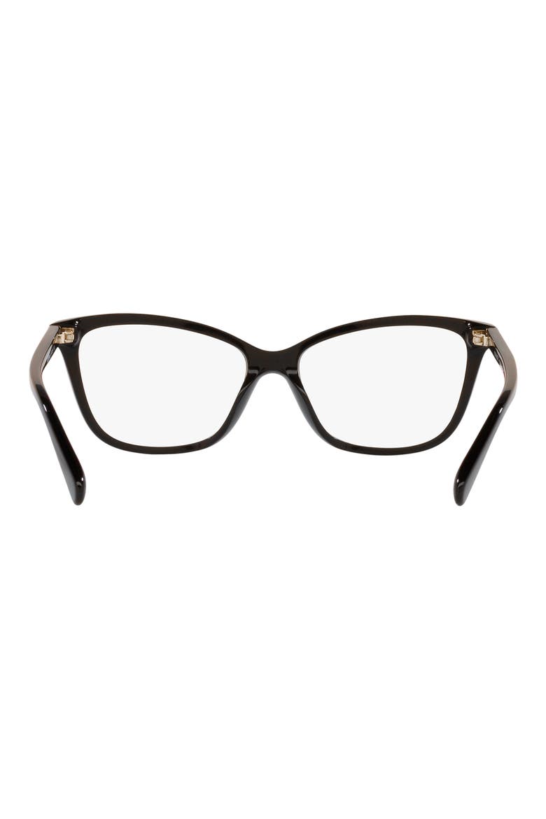 54mm Cat Eye Optical Glasses, Alternate, color, BLACK