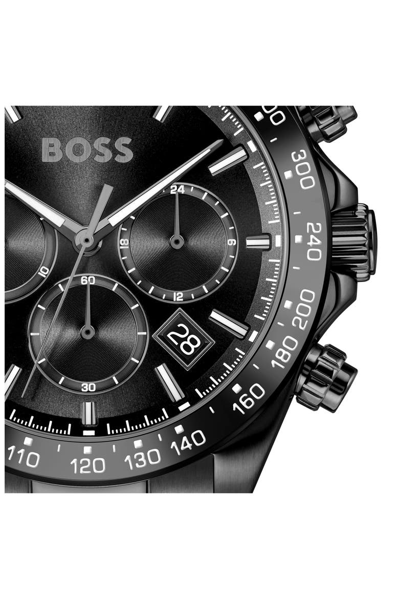Hero 2.0 Chronograph Bracelet Watch, 43mm, Alternate, color, BLACK