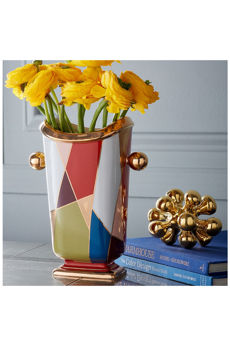 Brass Orb Sculpture, Alternate, color, Gold