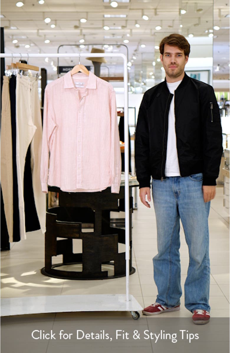 Stripe Regular Fit Button-Up Shirt, sales video thumbnail