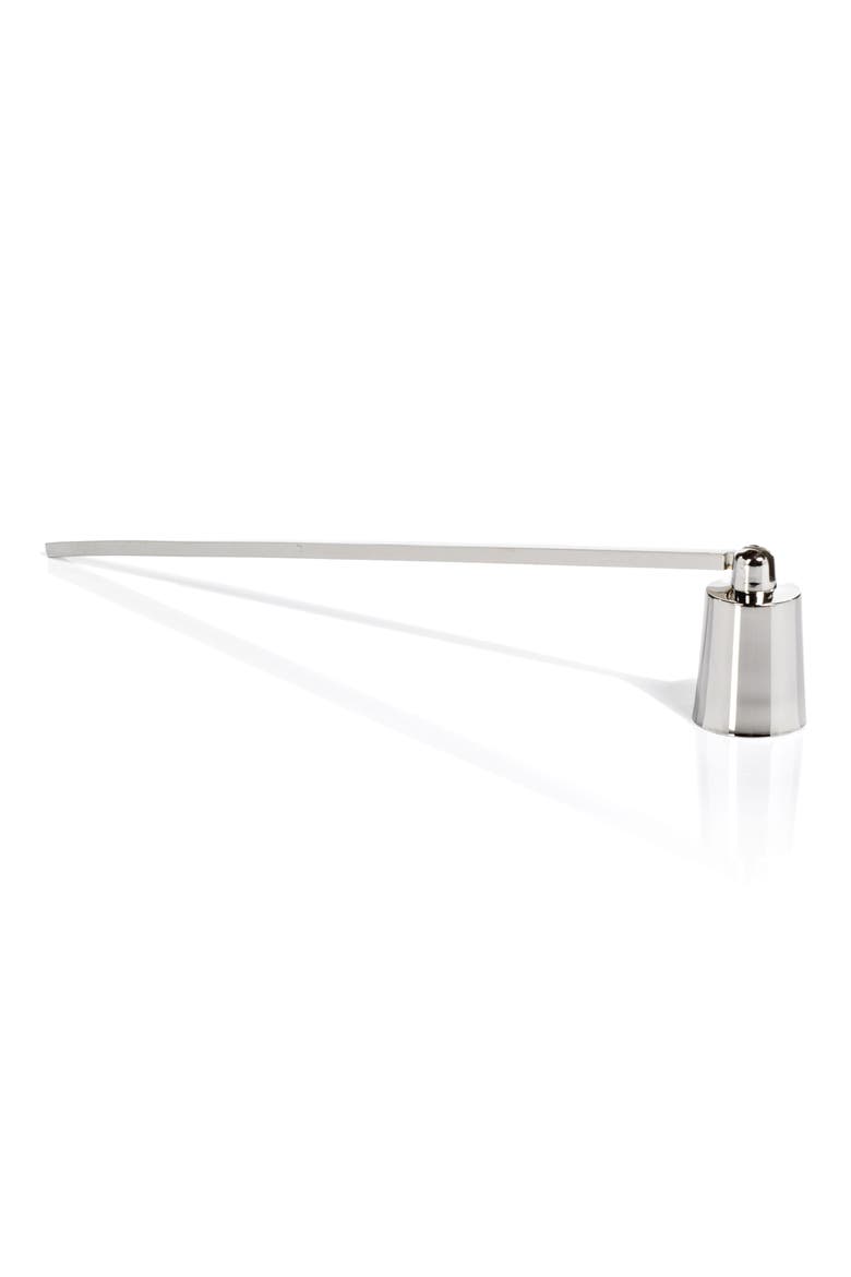 Brass Candle Snuffer, Main, color, NICKEL