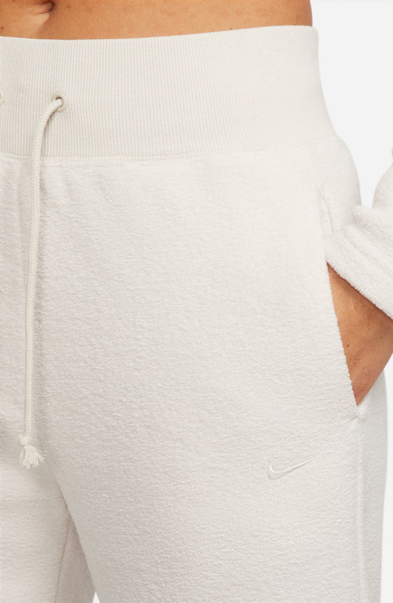 Nike Sportswear Phoenix Plush High Waist Wide Leg Fleece Pants, Alternate, color, Lt Orewood Brn/ Sail