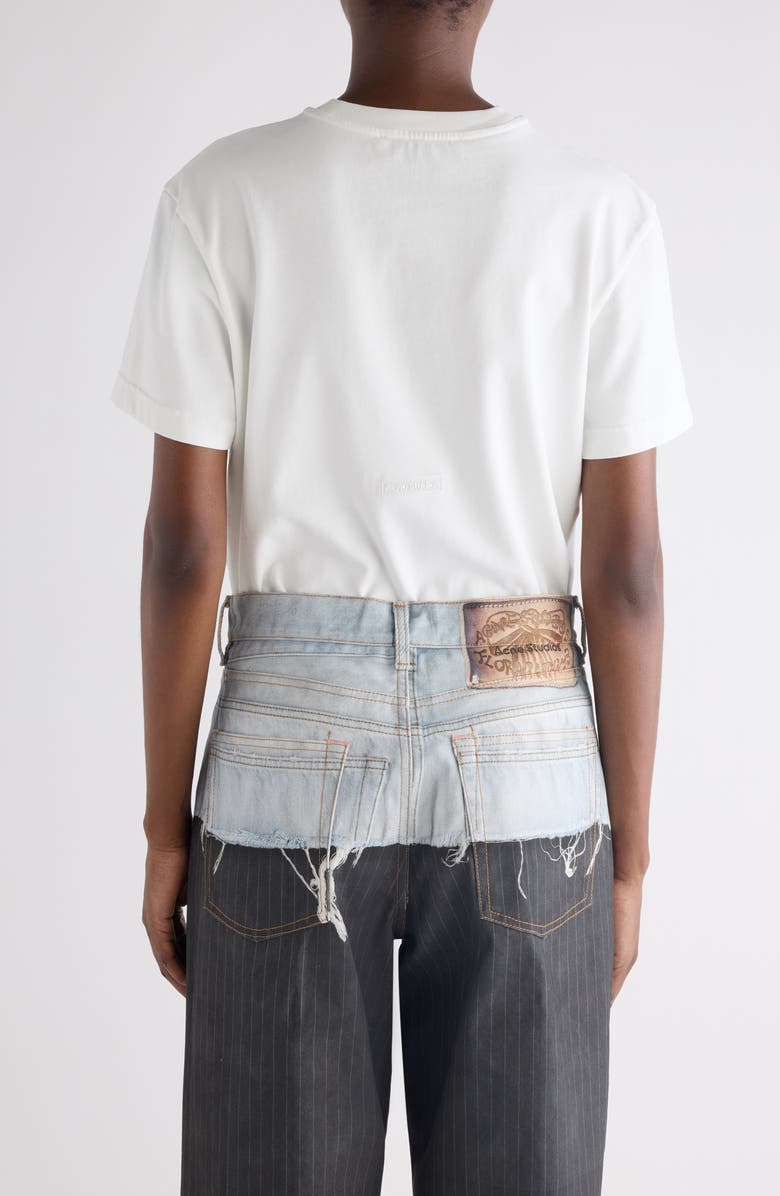 Acne Studios Gender Inclusive Cotton Crewneck T-Shirt, Alternate, color, Ice White