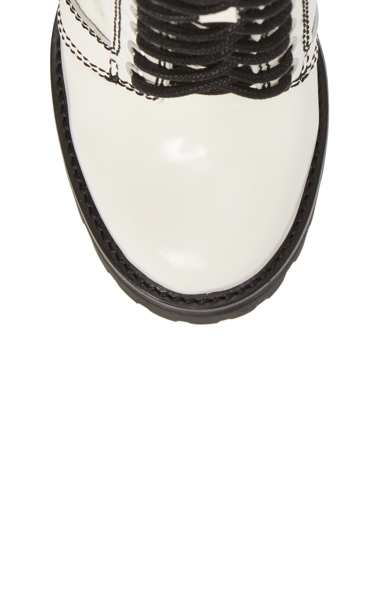 Legion Block Heel Boot, Alternate, color, WHITE BOX BLACK