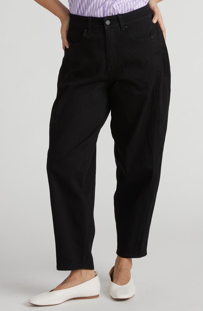 Universal Standard New Engineered Straight Leg Jeans, Main, color, Black