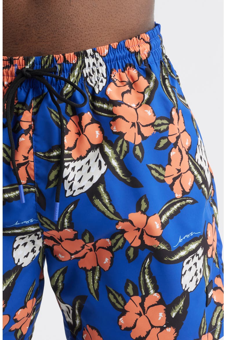 Piranha Swim Trunks, Alternate, color, MEDIUM BLUE