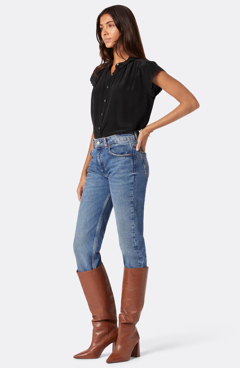 Joie Calais Silk Button-Up Blouse, Alternate, color, 