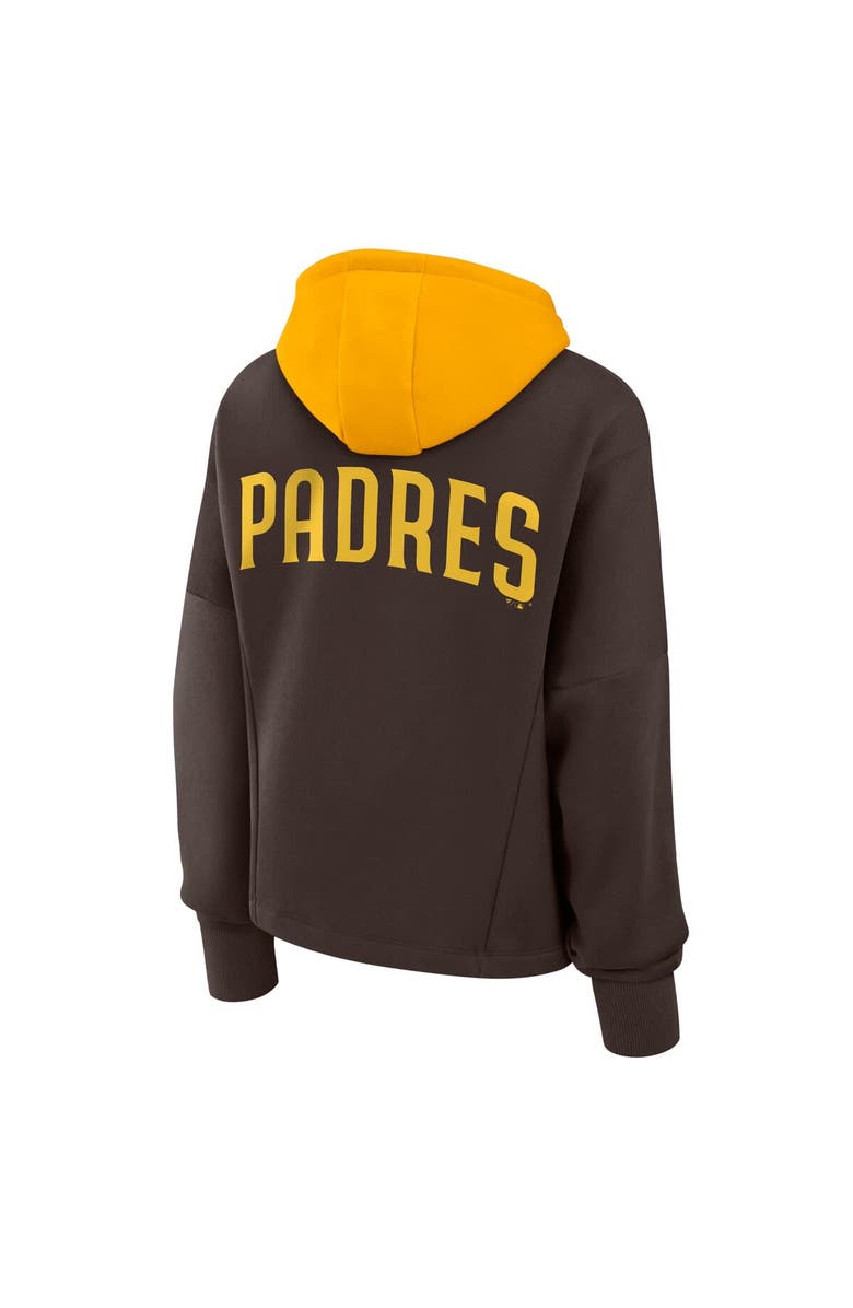 FANATICS Women's Fanatics Brown San Diego Padres Oversized Legacy Favorite Spectator Pullover Hoodie, Alternate, color, Brown