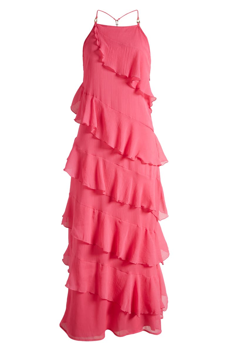 River Island Reese Tiered Ruffle Maxi Dress, Alternate, color, 